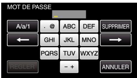 JVC GZ-E300 - Régler le mot de passe (visualisation DIRECT/ visualisation int./visualisation EXT.) - 5