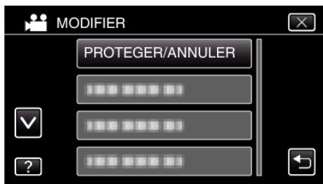 JVC GZ-E300 - Protégé/annuler la protection du fichier actuellement affiché - 3