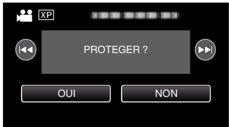 JVC GZ-E300 - Protégé/annuler la protection du fichier actuellement affiché - 4