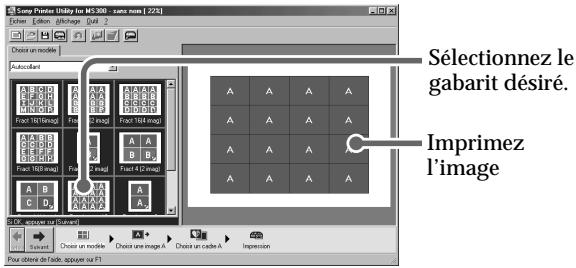 SONY DPP-MS300/MS300E - Création d'une étiquette - 1