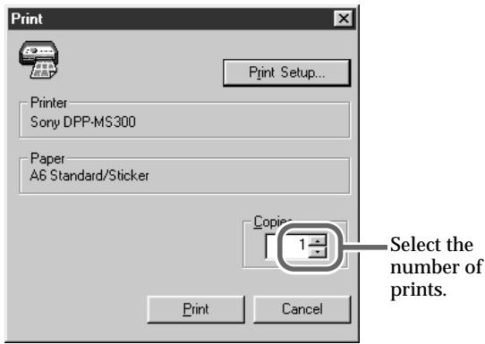 SONY DPP-MS300/MS300E - Making continuous prints - 1