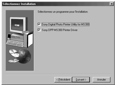 SONY DPP-MS300/MS300E - Cliquez sur "suivant". - 1