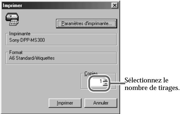 SONY DPP-MS300/MS300E - Utilisation du pilote d'imprimante (suite) - 1