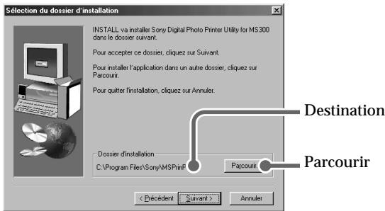SONY DPP-MS300/MS300E - Cliquez sur "suivant". - 2