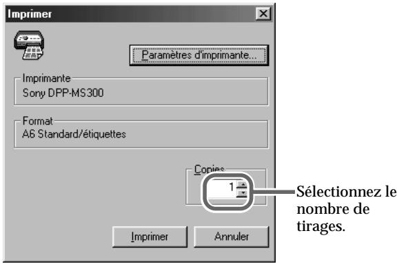 SONY DPP-MS300/MS300E - Réalisation de tirages continus - 1