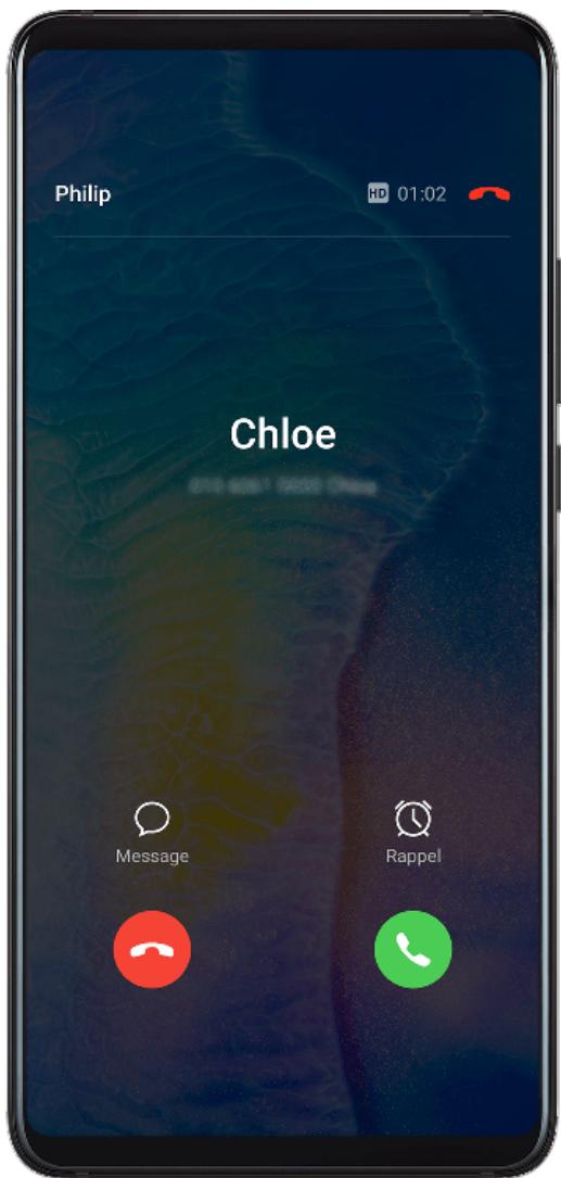 HUAWEI P40 - Répondre à un nouvel appel entrant pendant un appel - 1