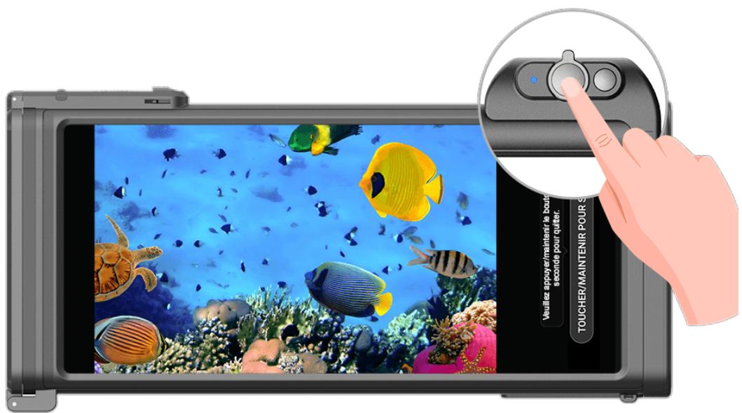 HUAWEI P40 - Utiliser un boîtier bluetooth de plongée pour prendre des photos sous l'eau - 1