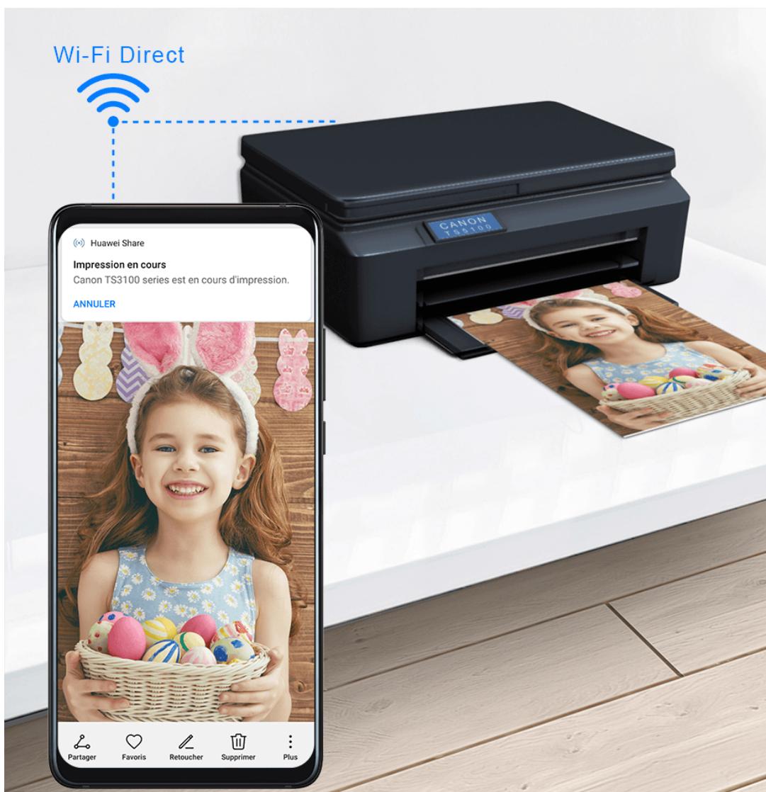 HUAWEI P40 - Imprimer en une touche avec huawei share - 1