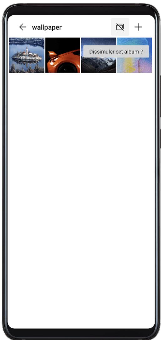 HUAWEI P40 - Dissimuler albums - 1