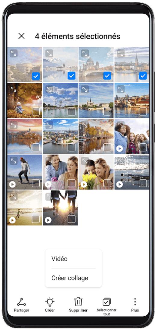 HUAWEI P40 - Créer un clip vidéo avec des photos et des vidéos - 1