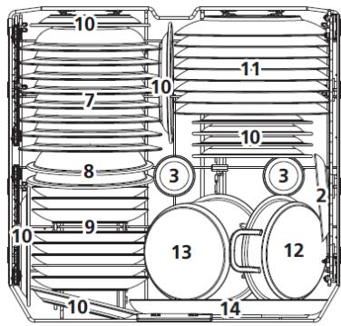 PROLINE TDW4316SL - De bovenste en onderste korf vullen - 2