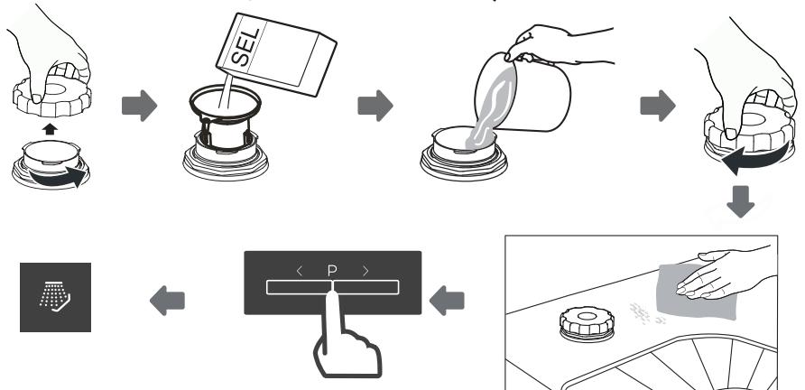 PROLINE TDW4316SL - Remplissage du réservoir à sel - 1
