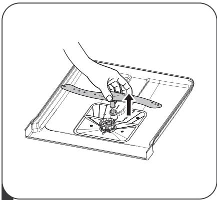 PROLINE TDW4316SL - De sproeiarmen reinigen - 2