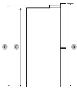 SAMSUNG RF65DG9HOESR - Dégagement - 2
