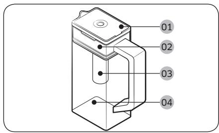 SAMSUNG RF65DG9HOESR - Pichet d'eau (pichet à remplissage automatique) (modèles applicables uniquement) - 1