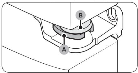 SAMSUNG RF65DG9HOESR - Réglage de la hauteur à l'aide des circlips - 3