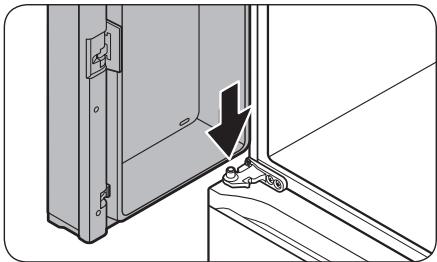 SAMSUNG RF65DG9HOESR - Remettre en place les portes du réfrigerateur - 1