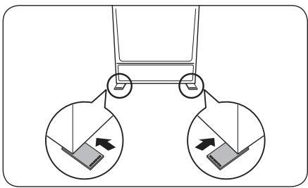 SAMSUNG RF65DG9HOESR - Réglage de la hauteur à l'arrière (modèles applicables uniquement) - 1