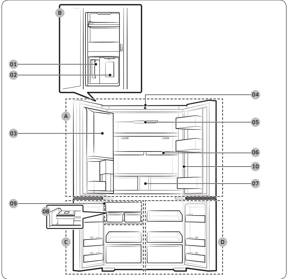 SAMSUNG RF65DG9HOESR - Présentation rapide du réfrigérateur - 1
