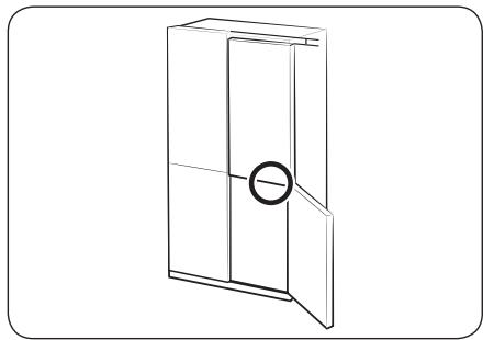 SAMSUNG RF65DG9HOESR - Étape 5 réglage de la hauteur des portes - 1