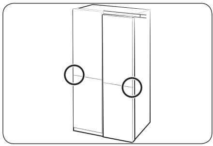 SAMSUNG RF65DG9HOESR - Réglage de la hauteur à l'aide des circlips - 2