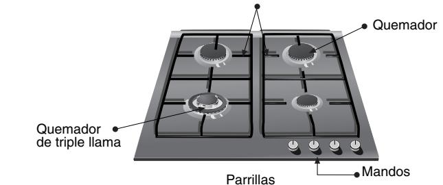 BOSCH 3422100762 - Así se presenta su placá de coccción: - 3