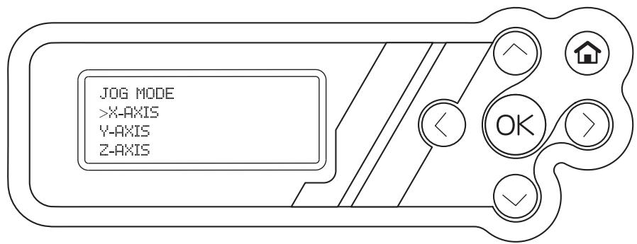 XYZ PRINTING da Vinci 2.0 - 5-1.3 JOG mode (mode taquage) - 1