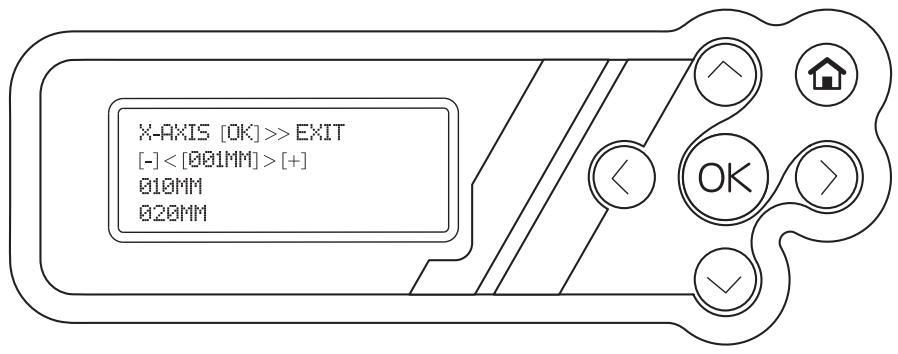 XYZ PRINTING da Vinci 2.0 - 5-1.3 JOG mode (mode taquage) - 2