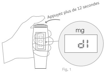 VIGILANT VGTBE018501 - Sélectionnez l'unité de mesure de la glycémie : mg/dl ou mmol/l - 1