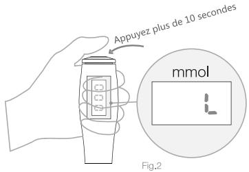 VIGILANT VGTBE018501 - Sélectionnez l'unité de mesure de la glycémie : mg/dl ou mmol/l - 2