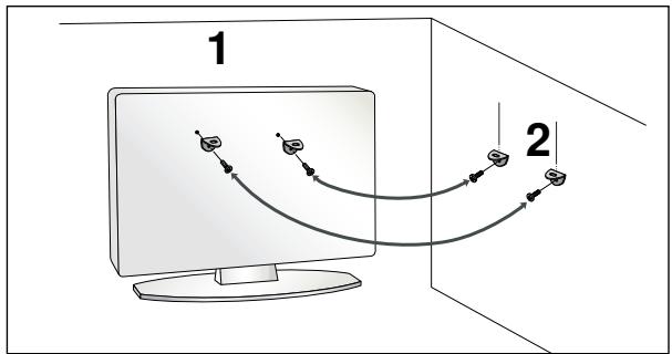 LG-GOLDSTAR 32L62000 - Veuillez installer le téléviseur avec precaution pour éviter qu'il NE TOMBE. - 2