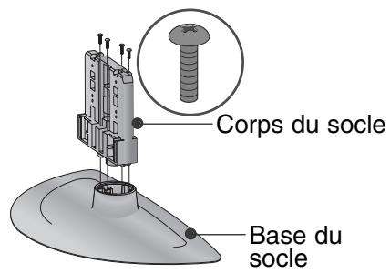 LG-GOLDSTAR 32L62000 - Installation du SOCLE - 2