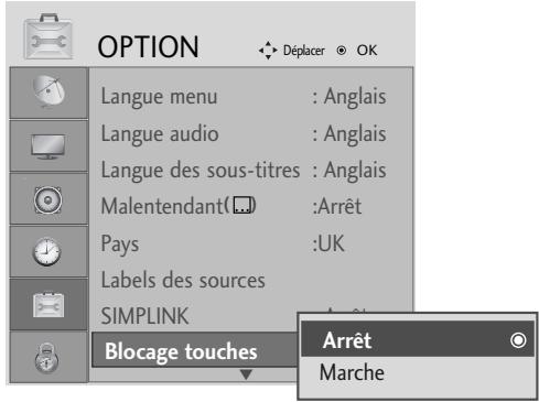 LG-GOLDSTAR 32L62000 - Blocage des touches - 3