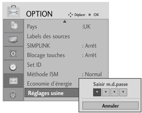 LG-GOLDSTAR 32L62000 - Réinitialisation (retour aux réglages d'usine) - 3