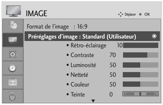 LG-GOLDSTAR 32L62000 - Mode image - option utilisateur - 1