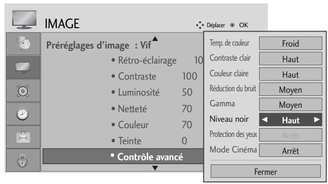LG-GOLDSTAR 32L62000 - Contrôle AVANCE : niveau de NOIR - 3