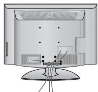 LG-GOLDSTAR 32L62000 - Commentplacer le dispositif de rangement des câbles - 2