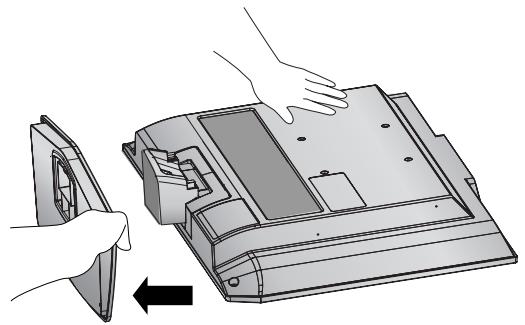 LG-GOLDSTAR 32L62000 - Démontage du SOCLE (seulement 19/22LS4D*) - 3