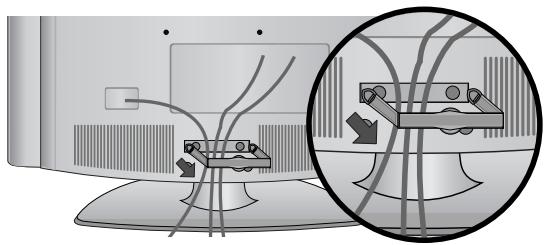 LG-GOLDSTAR 32L62000 - Commentplacer le dispositif de rangement des câbles - 1