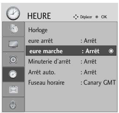 LG-GOLDSTAR 32L62000 - Activation et désactivation du minuteur - 1