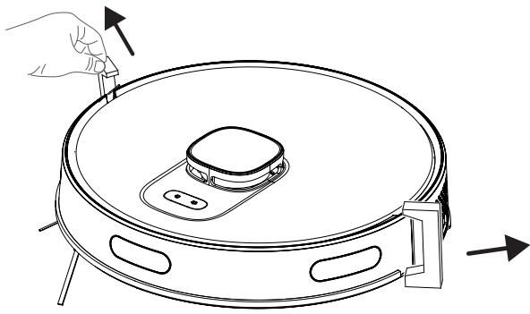 BEKO ASPIRATEUR-ROBOTVRR94314VB - 1- Remove the protective sponges. - 1