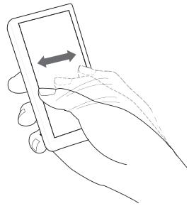 MPMAN TS300/8G - Utilisation des contrôles d'écran tactile - 2