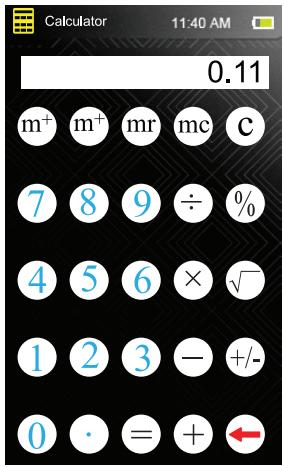 MPMAN TS300/8G - Faire les opérations mathématiques de base avec la calculatrice. - 1
