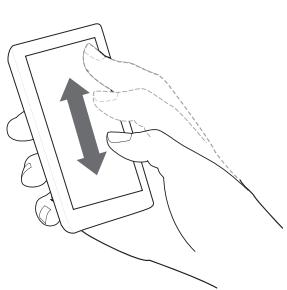MPMAN TS300/8G - Utilisation des contrôles d'écran tactile - 1