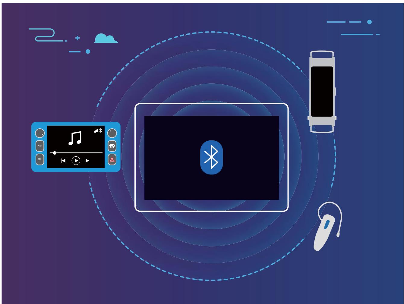 HUAWEI M5 10 32GB 4G GREY - Connecter des appareils bluetooth à votre tablette - 1