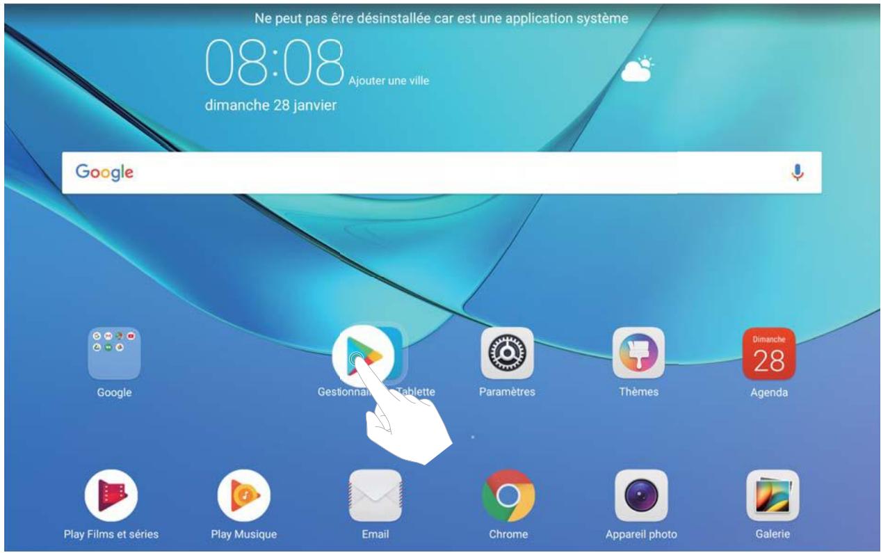 HUAWEI M5 10 32GB 4G GREY - Gérer les icônes de l'écran d'accueil - 1