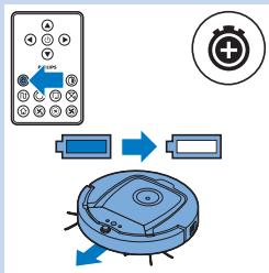 PHILIPS FC8820/01 - Utilisation des boutons d'heure d'aspiration - 1