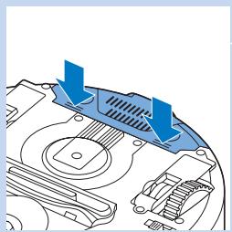 PHILIPS FC8820/01 - Insertion de la batterie rechargeable dans le robot - 1