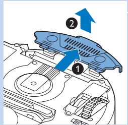 PHILIPS FC8820/01 - Insertion de la batterie rechargeable dans le robot - 2