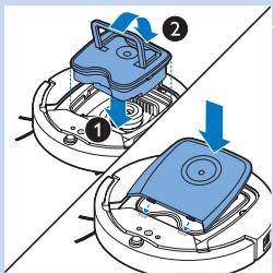 PHILIPS FC8820/01 - Vidage et nettoyage du compartiment à poussière - 6